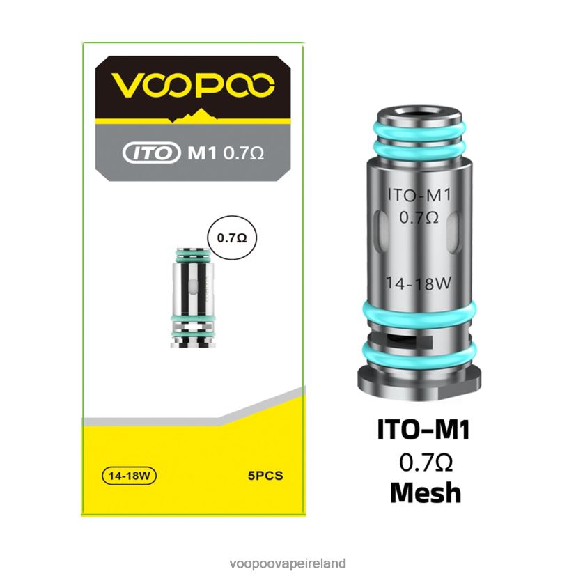 VOOPOO ITO Coils (5Pcs) ITO-M1 DXZ02N612 VOOPOO Vape Ireland