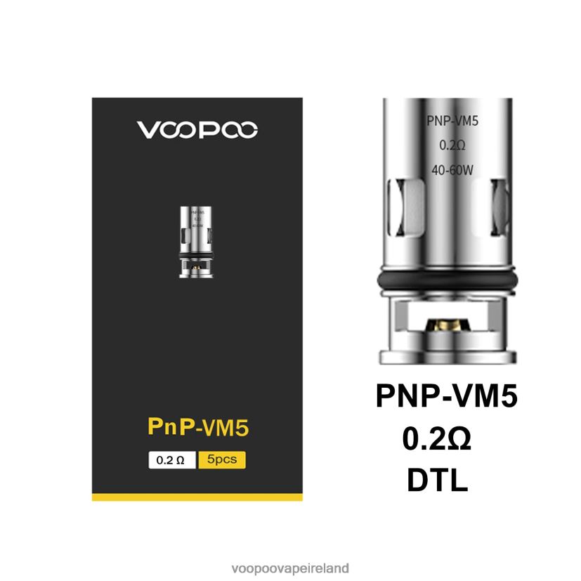VOOPOO PNP Coils (5Pcs) PnP-VM5 DXZ02N599 VOOPOO Drag 63 Ireland