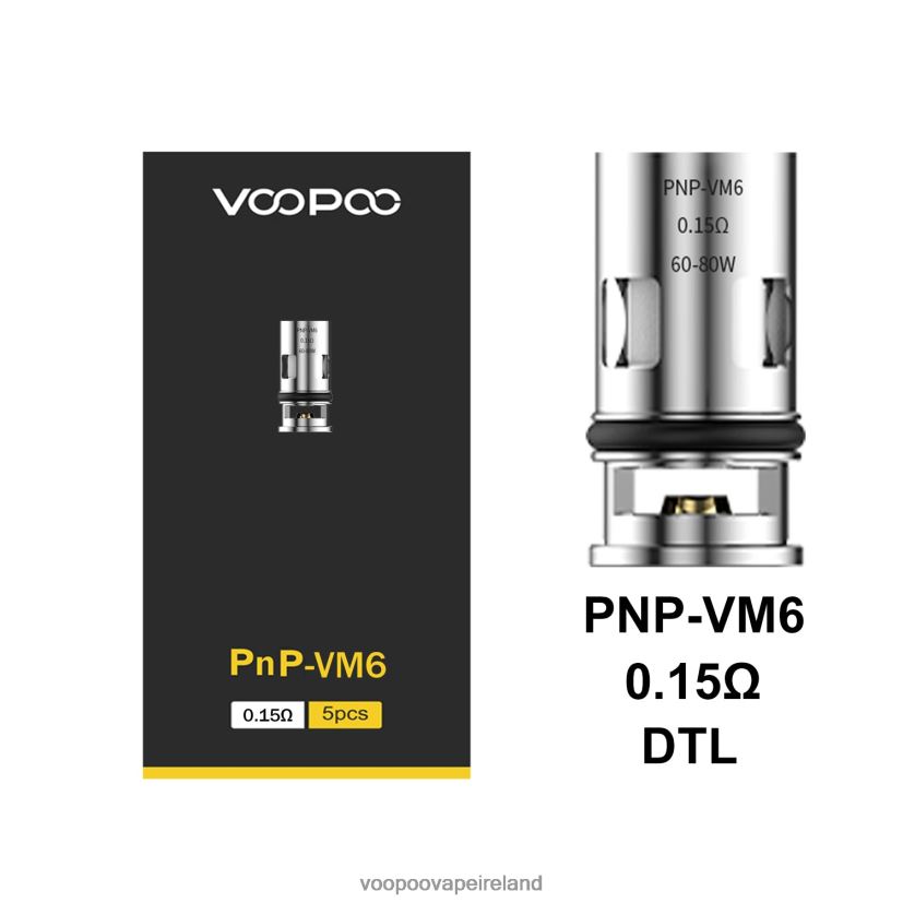 VOOPOO PNP Coils (5Pcs) PnP-VM6 DXZ02N600 VOOPOO Vape Store