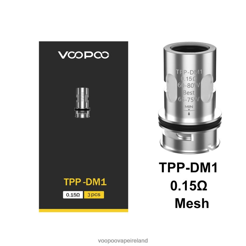 VOOPOO TPP Coils (3Pcs) TPP-DM1 DXZ02N585 VOOPOO Vape Dublin