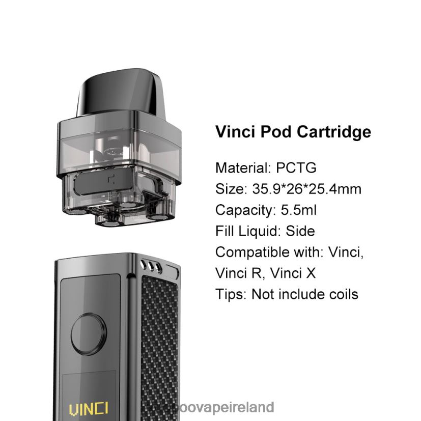 VOOPOO VINCI REPLACEMENT POD (2Pcs) Black DXZ02N554 VOOPOO Vape Price