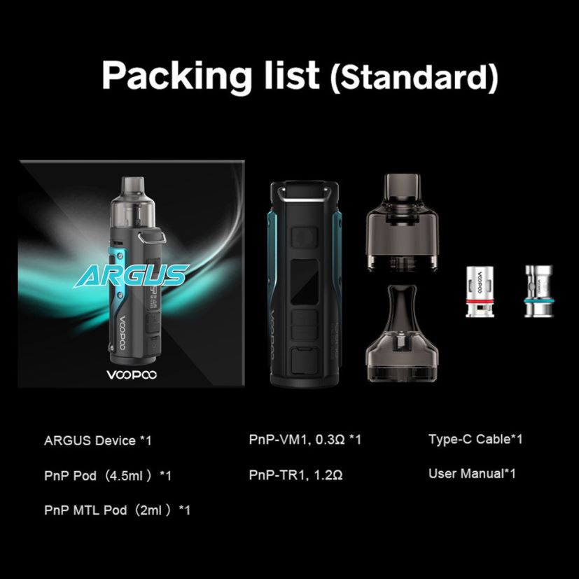 VOOPOO ARGUS Pod Mod Kit Petrol Green-Silver DXZ02N77 VOOPOO Vape Mod