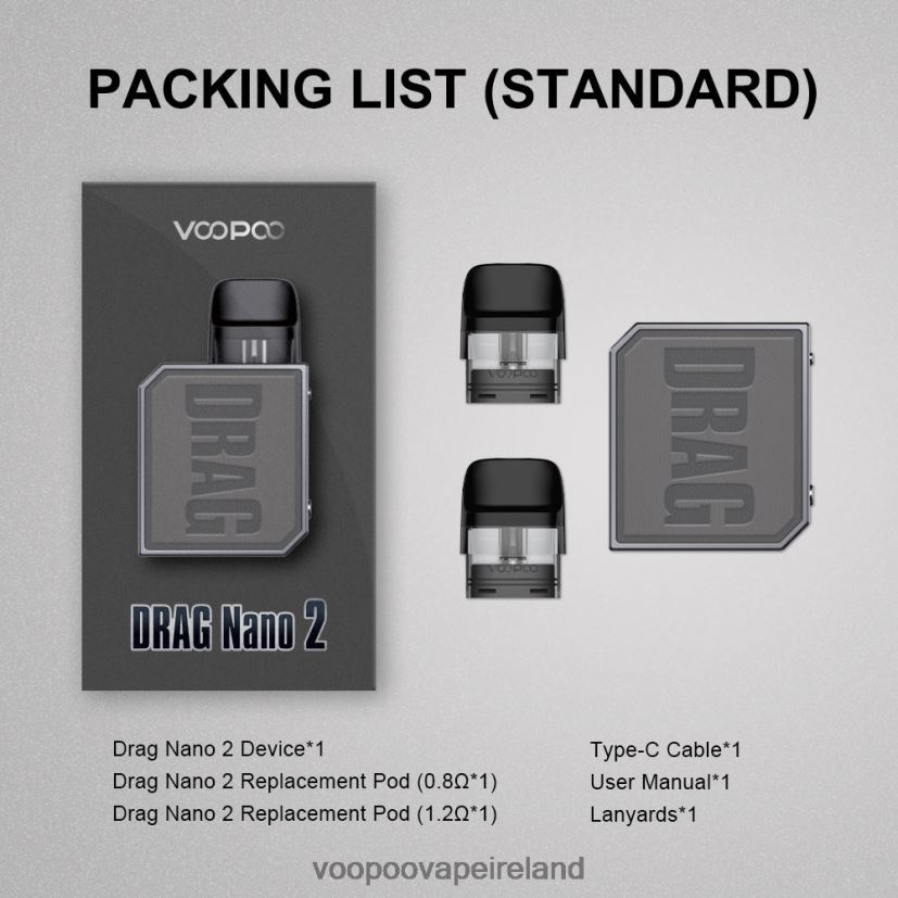 VOOPOO DRAG NANO 2 Pod Kit Tea Green DXZ02N152 VOOPOO Vape Ireland