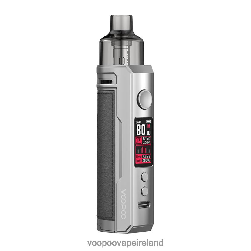 VOOPOO DRAG X Pod Mod Kit Silver & Dark Grey DXZ02N180 VOOPOO Vape Store