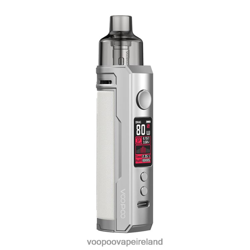 VOOPOO DRAG X Pod Mod Kit Silver White DXZ02N177 VOOPOO Vape Mod